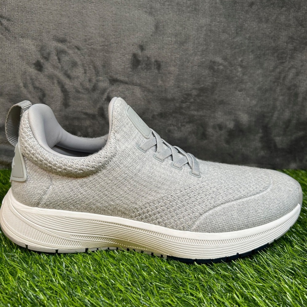 Peter Millar Apollo Sneaker Mens size 8 Platinum Grey Knit Lightweight Shoes